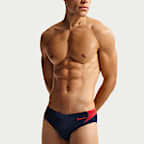 Traje de baño de natación tipo trusa para hombre Nike Swim HydraStrong Fly