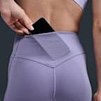 Leggings de cintura alta sin costura delantera de 7/8 para mujer Nike Universa