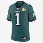 Jalen Hurts Philadelphia Eagles Super Bowl LIX Men's Nike NFL Game Jersey - Green
