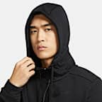 Nike Dri-FIT Trainings-Hoodie mit durchgehendem Reißverschluss für Herren im Camo-Design