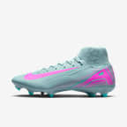 Nike Mercurial Superfly 10 Academy MG High-Top-fodboldstøvler - Ocean Cube/Pink Blast