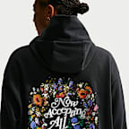 Sudadera con gorro sin cierre de básquetbol oversized para mujer Nike Phoenix Fleece