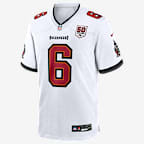 Jersey Nike de la NFL Game para hombre Baker Mayfield Tampa Bay Buccaneers 50th Anniversary - Blanco