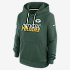 Green Bay Packers Sideline Standard Issue Women's Nike Dri-FIT NFL Pullover Hoodie - Green