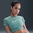 Nike Pro Women's Dri-FIT Short-Sleeve Cropped Graphic Top