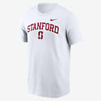 Playera universitaria Nike para hombre Stanford Cardinal Blitz - Blanco