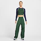 ナイキ スポーツウェア ウィメンズ タイト ロングスリーブ クロップド トップ