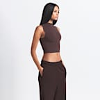 Bra de corte largo con cuello alto para mujer NikeSKIMS Vintage Seamless