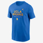 UCLA Courtside Basketball Men's Jordan Brand Dri-FIT College T-Shirt - Blue