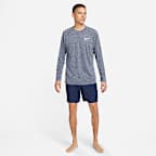 Playera de manga larga Dri-FIT UV para hombre Nike Swim Hydroguard Essential