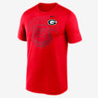 Georgia Campus Legend Shadow Logo Men's Nike Dri-FIT College T-Shirt - Red