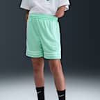 Shorts de básquetbol Dri-FIT de 13 cm para niños talla grande Nike Crossover