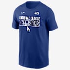 Los Angeles Dodgers 2025 National League West Champions Men's Nike MLB T-Shirt - Royal