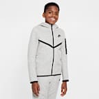 Nike Sportswear Tech Fleece Big Kids' Full-Zip Hoodie