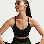 Αθλητικός ρυθμιζόμενος στηθόδεσμος ελαφριάς στήριξης με ενίσχυση Nike Indy