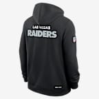 Las Vegas Raiders Initial Home Sideline Men's Nike Dri-FIT NFL Pullover Hoodie