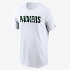 Playera Nike de la NFL para hombre Green Bay Packers Primetime Wordmark Essential