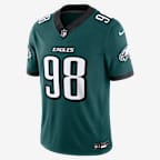 Jersey Nike Dri-FIT de la NFL Limited para hombre Jalen Carter Philadelphia Eagles - Verde/Negro