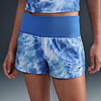 Boardshort de tiro alto para mujer Nike Swim