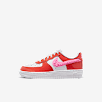 Calzado para niños de preescolar Nike Force 1 LV8 - Rojo picante/Blanco/Hechizo rosa