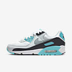 Nike Air Max 90 Women's Shoes - White/Teal Nebula/Black/Cool Grey