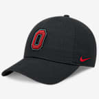 Gorra universitaria Nike ajustable para hombre Ohio State Club - Negro