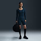 ナイキ ワン フィッテド ウィメンズ Dri-FIT ロングスリーブ クロップド トップ