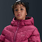 Chamarra acolchada Therma-FIT holgada para niños talla grande Nike Sportswear All Day Play