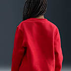 Sudadera de cuello redondo para niños talla grande Nike Sportswear Club Fleece