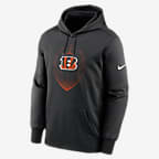 Cincinnati Bengals Icon Men’s Nike Therma NFL Pullover Hoodie - Black