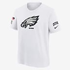 Philadelphia Eagles Salute to Service Primary Edge Legend Big Kids' Nike Dri-FIT NFL T-Shirt - White
