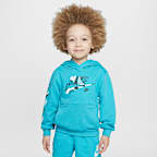 Sudadera con gorro sin cierre de French Terry infantil Nike Sportswear "Outside the Lines" - Cactus empolvado