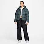 나이키 스포츠웨어 메트로 여성 써마 핏 루즈 핏 후드 패딩 재킷