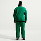 Pants de entrenamiento de tiro medio de pierna ancha para mujer (talla grande) Nike Sportswear Club Fleece