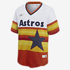 Jersey de béisbol Cooperstown para hombre MLB Houston Astros (Nolan Ryan) - Blanco