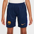 F.C. Barcelona 2024/25 Stadium Home Older Kids' Nike Dri-FIT Football Replica Shorts