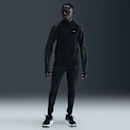 Playera de correr Dri-FIT con detalles reflejantes de medio cierre para hombre Nike