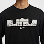 LeBron Men's Max90 Long-Sleeve Basketball T-Shirt