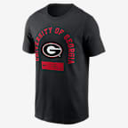 Georgia Primetime Seasonal Men's Nike College T-Shirt - Black