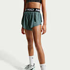 Nike Pro Older Kids' (Girls') Dri-FIT 2-in-1 Shorts