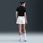 Polo de tenis de manga corta cropped para mujer NikeCourt Heritage