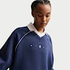 Polo con gráfico oversized para mujer Nike Sportswear Phoenix Fleece