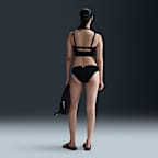 Midkini con cuello en V Nike Swim Essential para mujer