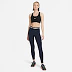 Nike Pro Women's Mid-Rise Mesh-Panelled Leggings