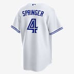 George Springer Toronto Blue Jays 2025 World Series Participant Men's Nike MLB Replica Jersey