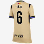 Jersey de fútbol Nike Dri-FIT del Barcelona visitante 2025/26 Stadium Gavi para niños talla grande