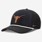 Texas Sideline Rope Rise Men's Nike College Adjustable Hat - Black