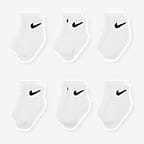 Nike Swoosh Baby (12-24M) Ankle Socks (6 Pairs)