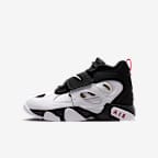 Nike Air Diamond Turf II Big Kids' Shoes - Black/Fire Red/Metallic Gold/White