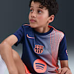 FC Barcelona Academy Pro Third Big Kids' Nike Dri-FIT Soccer Pre-Match Top